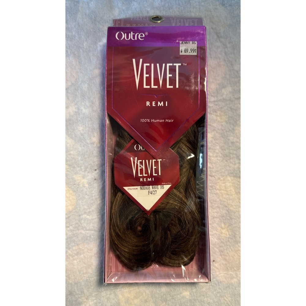 Outre VELVET REMI Mirage Wave 10S Color F4/27 100% Human Hair Weave
